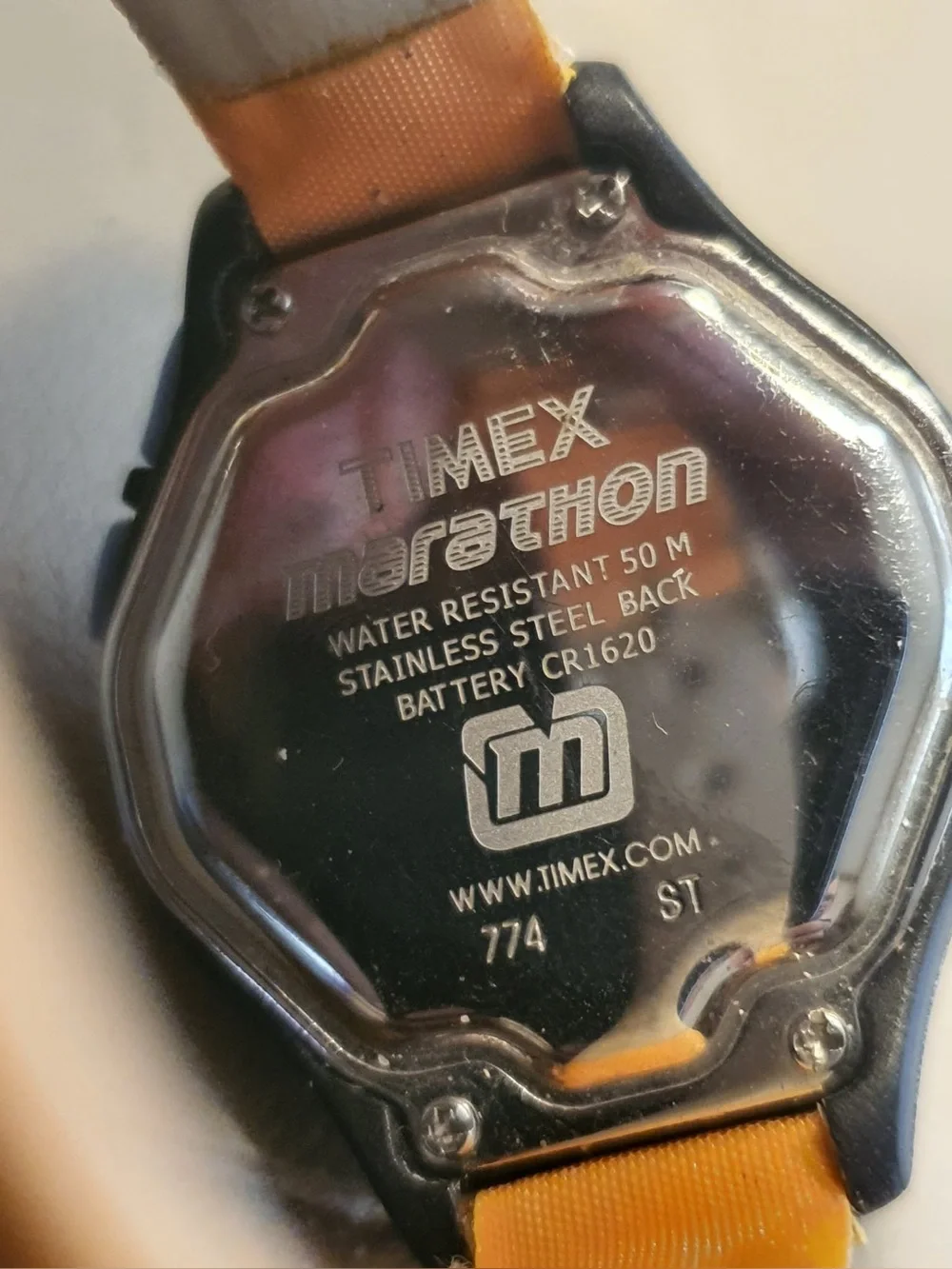 🦋10/$20🦋 Marathon Silver/Black Leather Digital Alarm Chrono Women's Watch